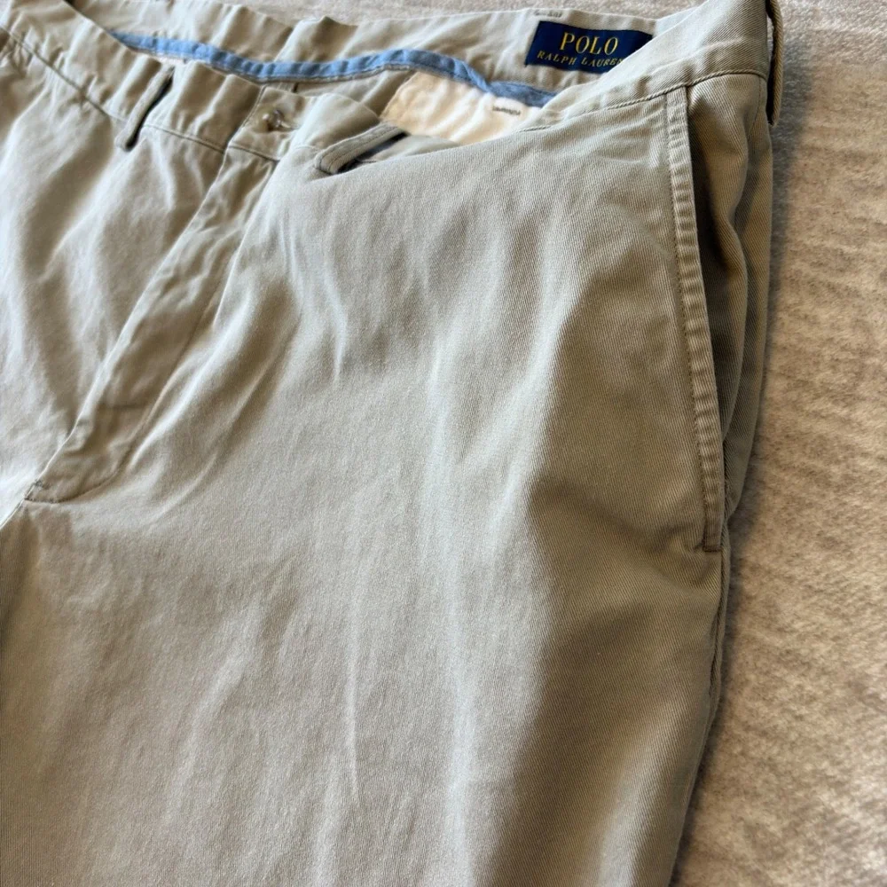 Polo Ralph Lauren Shorts‎ Mens Size 40 Beige Chino Classic Casual Preppy